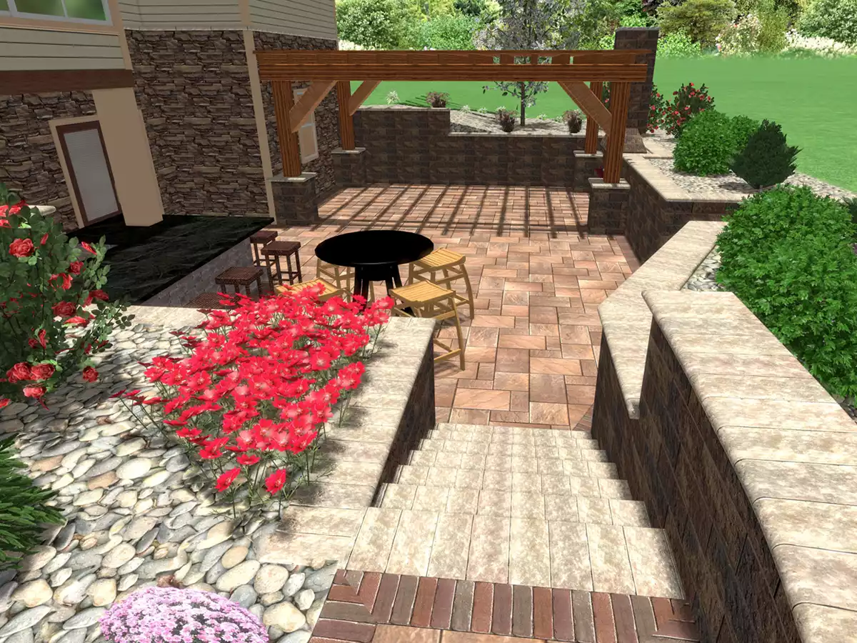 Patio & Kitchen Landscaping Design