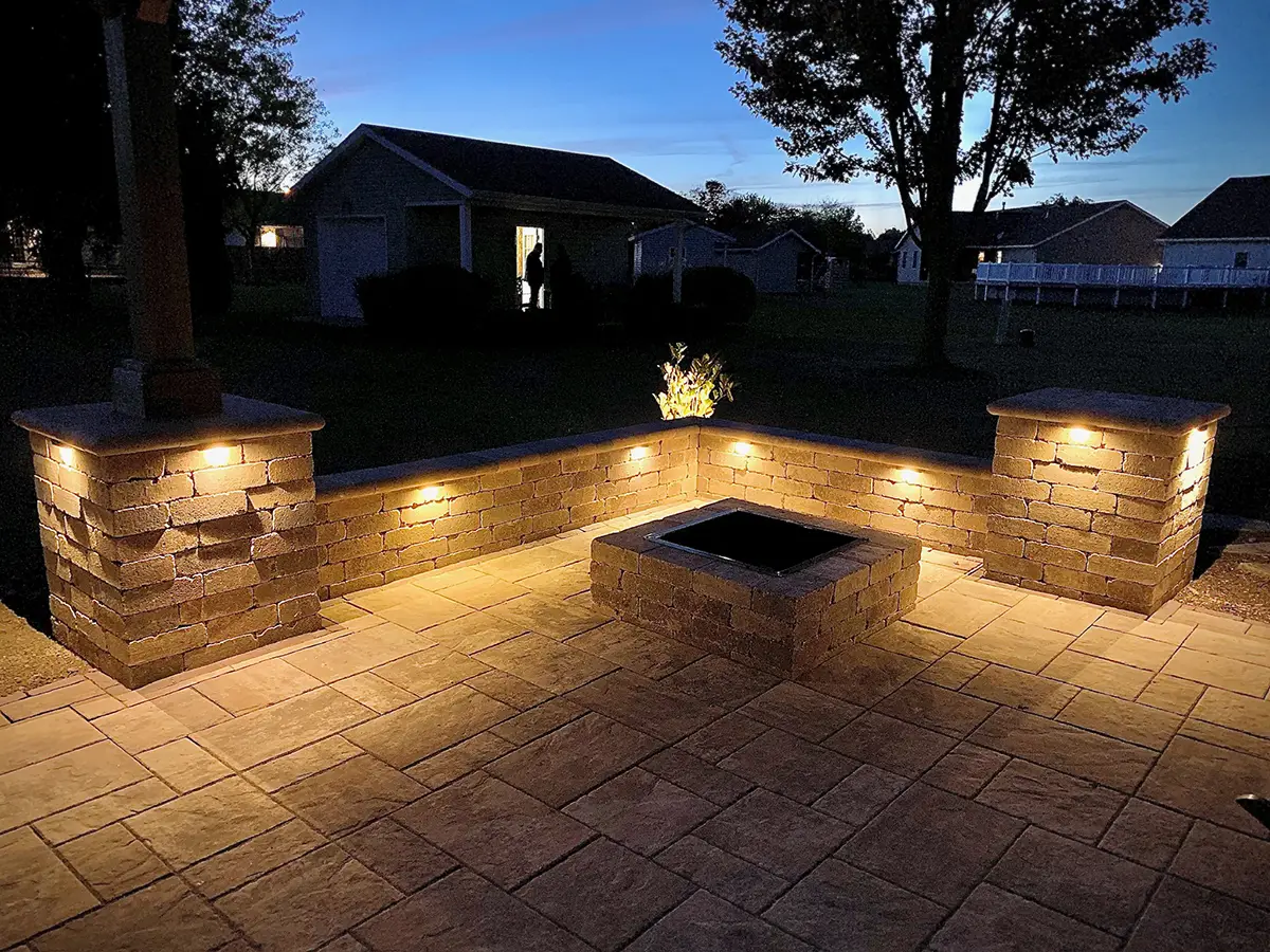 Seating Wall with Lights Seating Wall With Lights seating walls