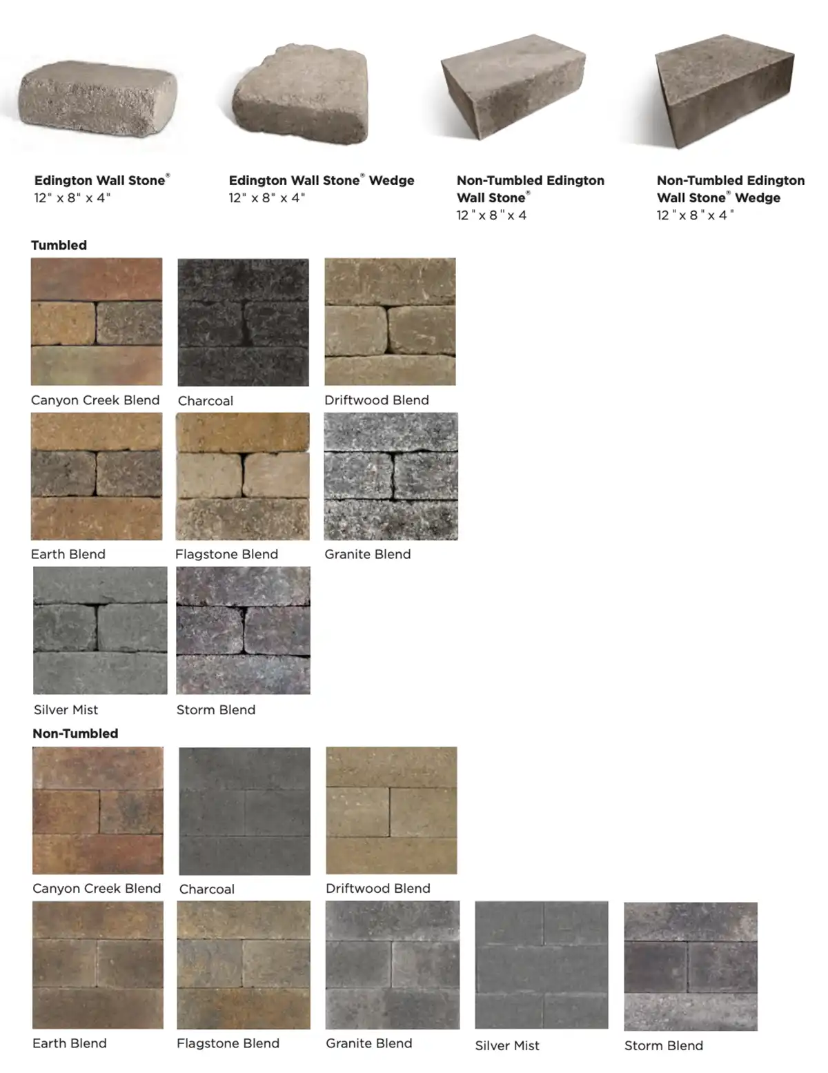 Edington Wall Stone patio landscaping in ohio