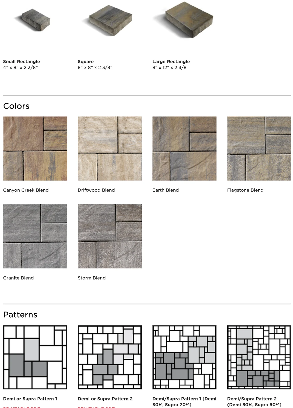 Ozark Demi Pavers patio landscaping in ohio