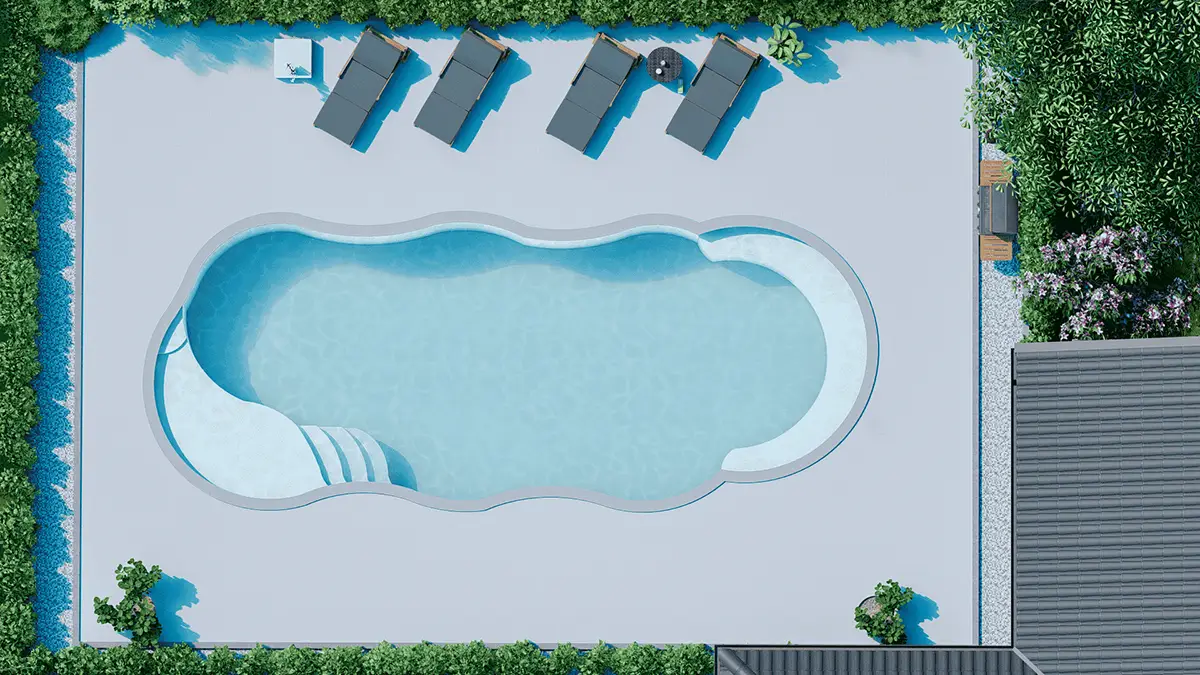 Inground Fiberglass Pool C Arctic pool installation