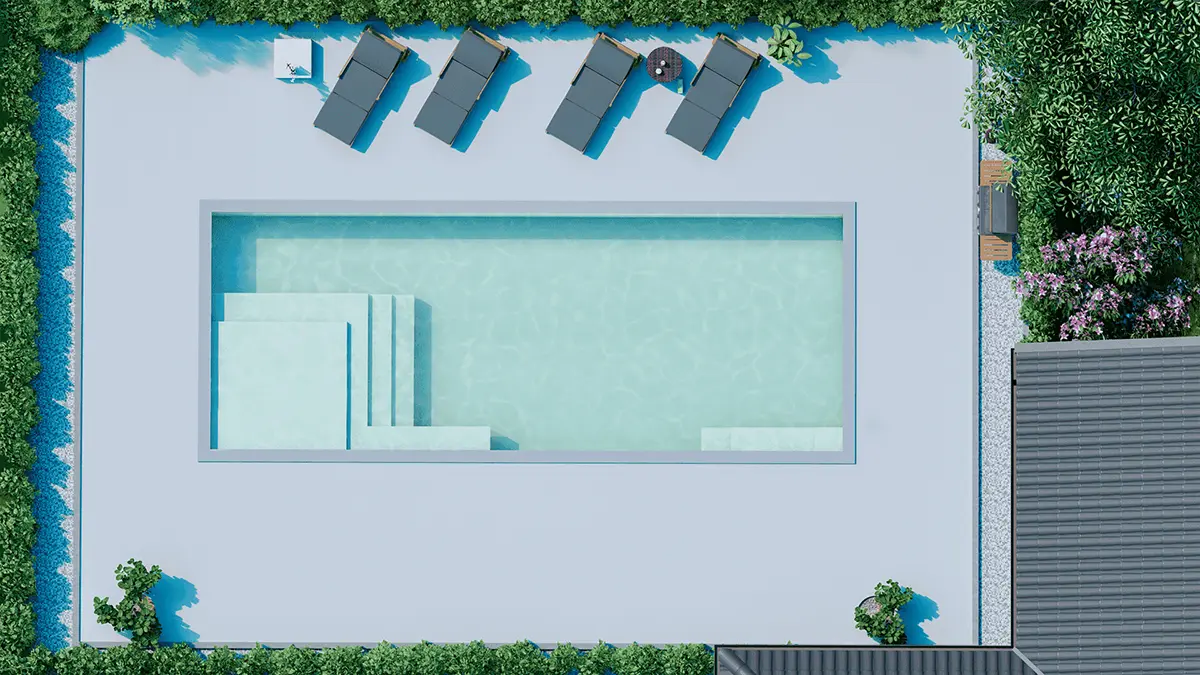 Inground Fiberglass Pool M Sandstone pool installation
