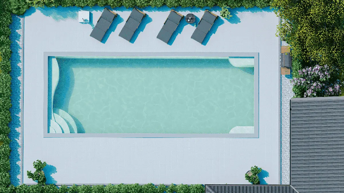 Inground Fiberglass Pool R Sandstone pool installation