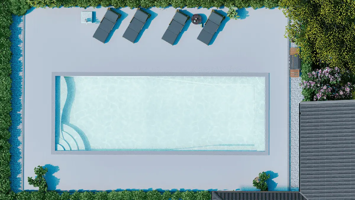 Inground Fiberglass Pool T Sandstone pool installation