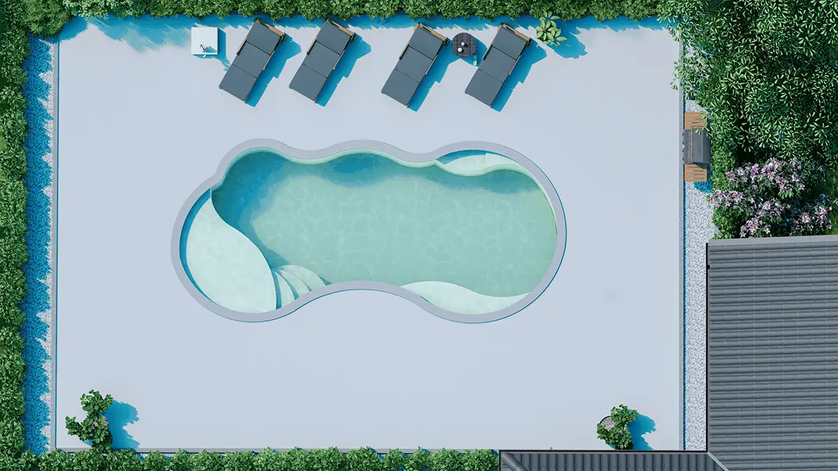Inground Fiberglass Pool I Sandstone pool installation