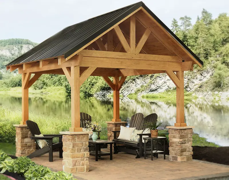 Breckenridge Wood Pavilion outdoor pavilions