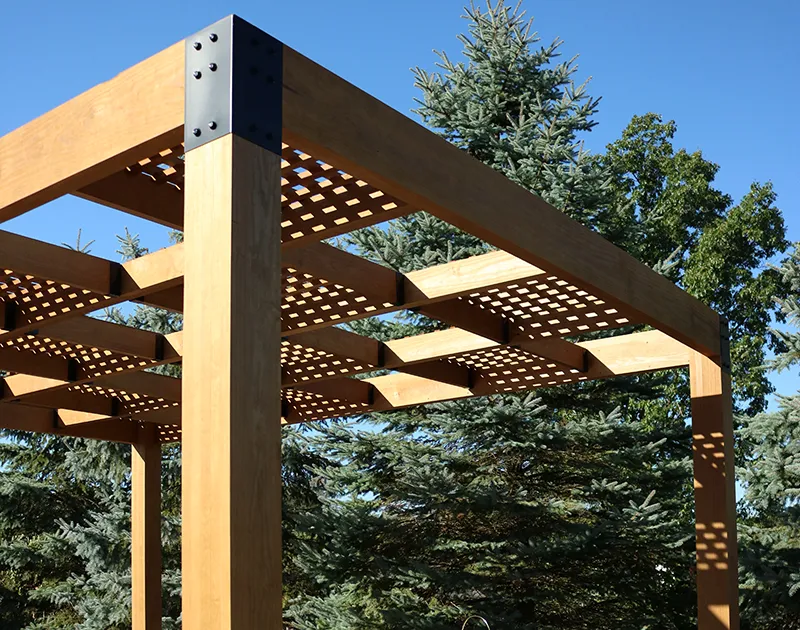 Vineyard Pergola Half Lattice pergolas