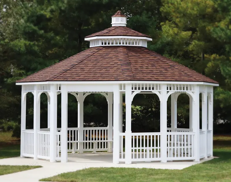 Vinyl Octagon Gazebo gazebo installation ohio