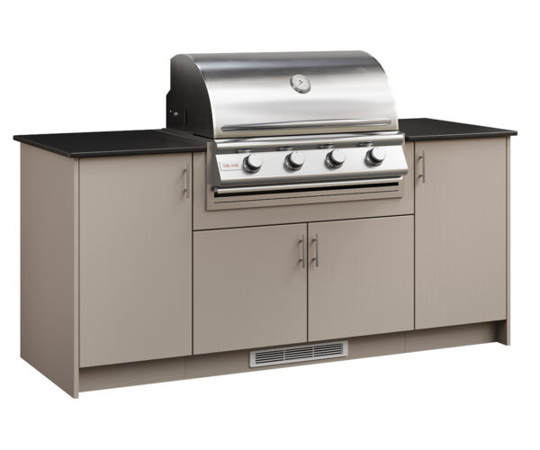 Berlin Gardens Blaze In Island Hammered Black Elm X outdoor kitchen design