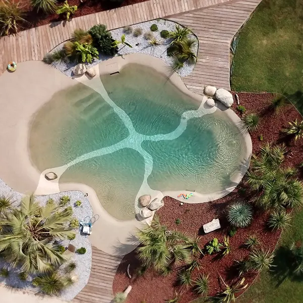 Overhead view of BioPool Overhead View Of Biopool biodesign pools