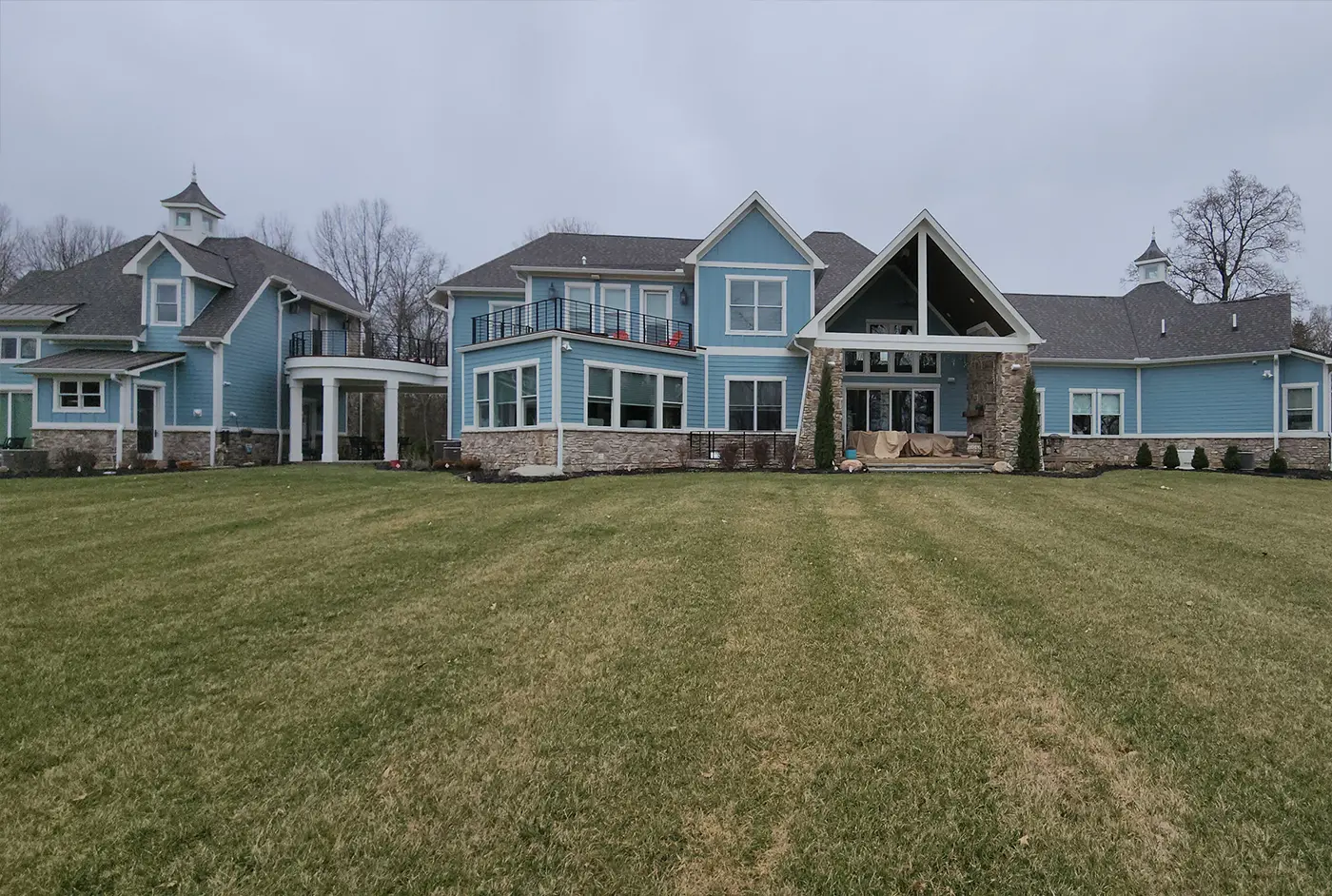 Before Westerville Landscape farmhouse patio