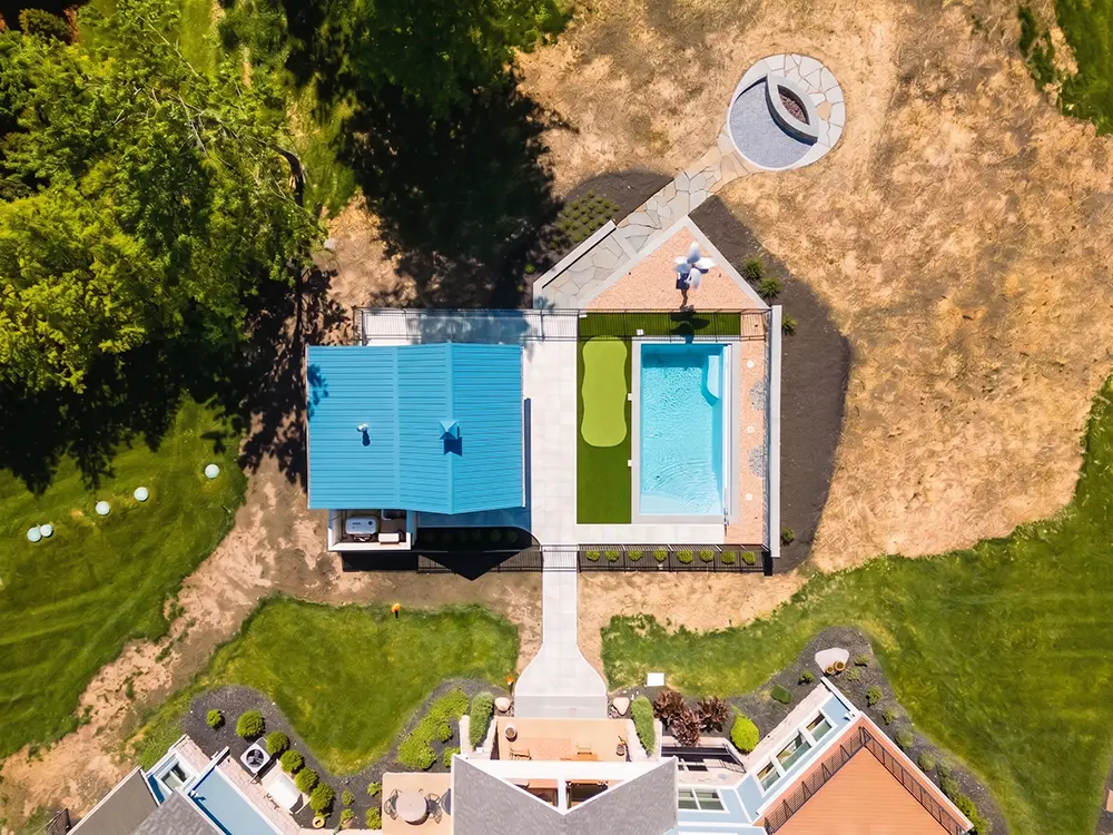 Westerville Overhead Drone Shot Westerville Overhead Drone Shot farmhouse patio